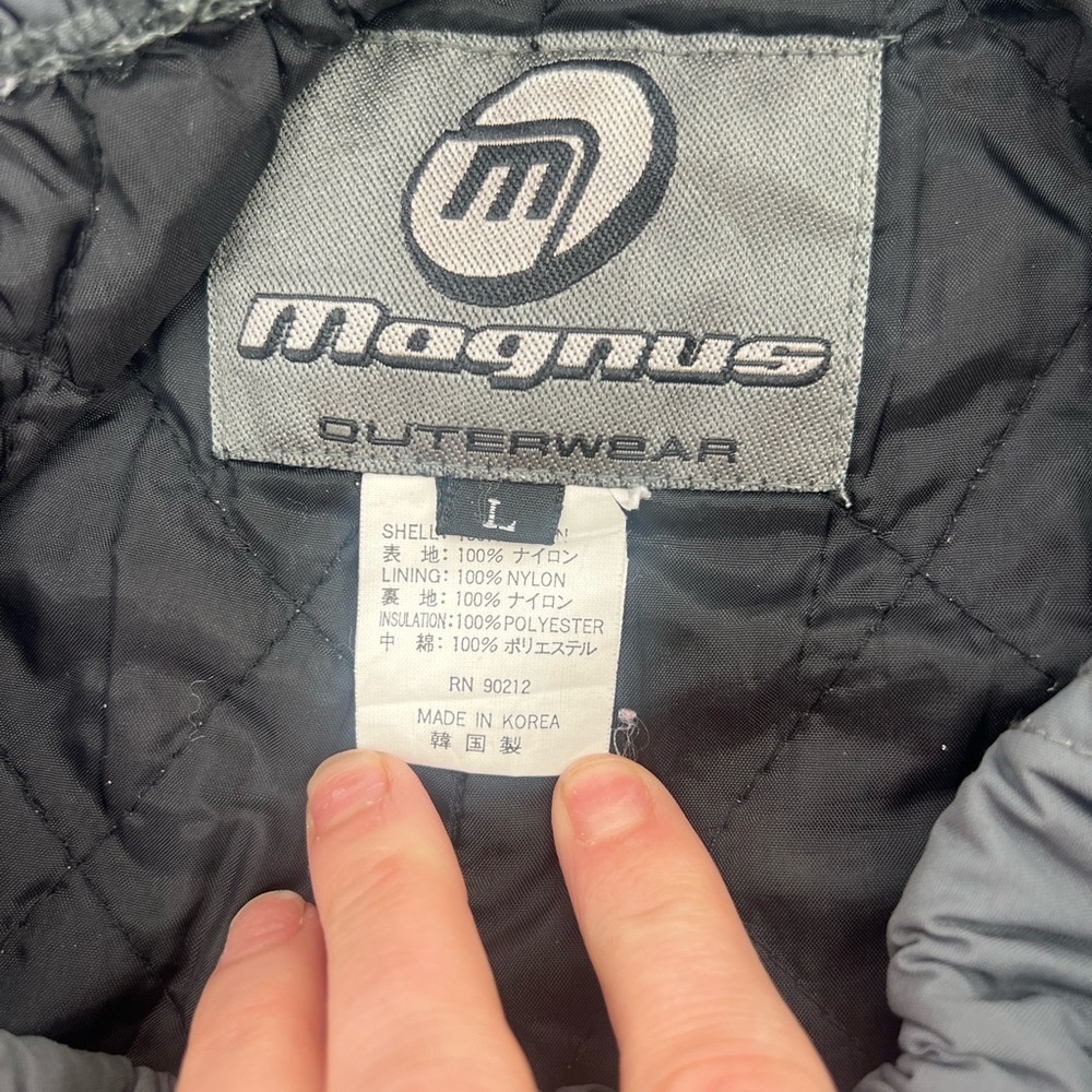 Magnus Outerwear Unisex Youth L Large Gray Insulated Ski or Snow Pants - Picture 3 of 9